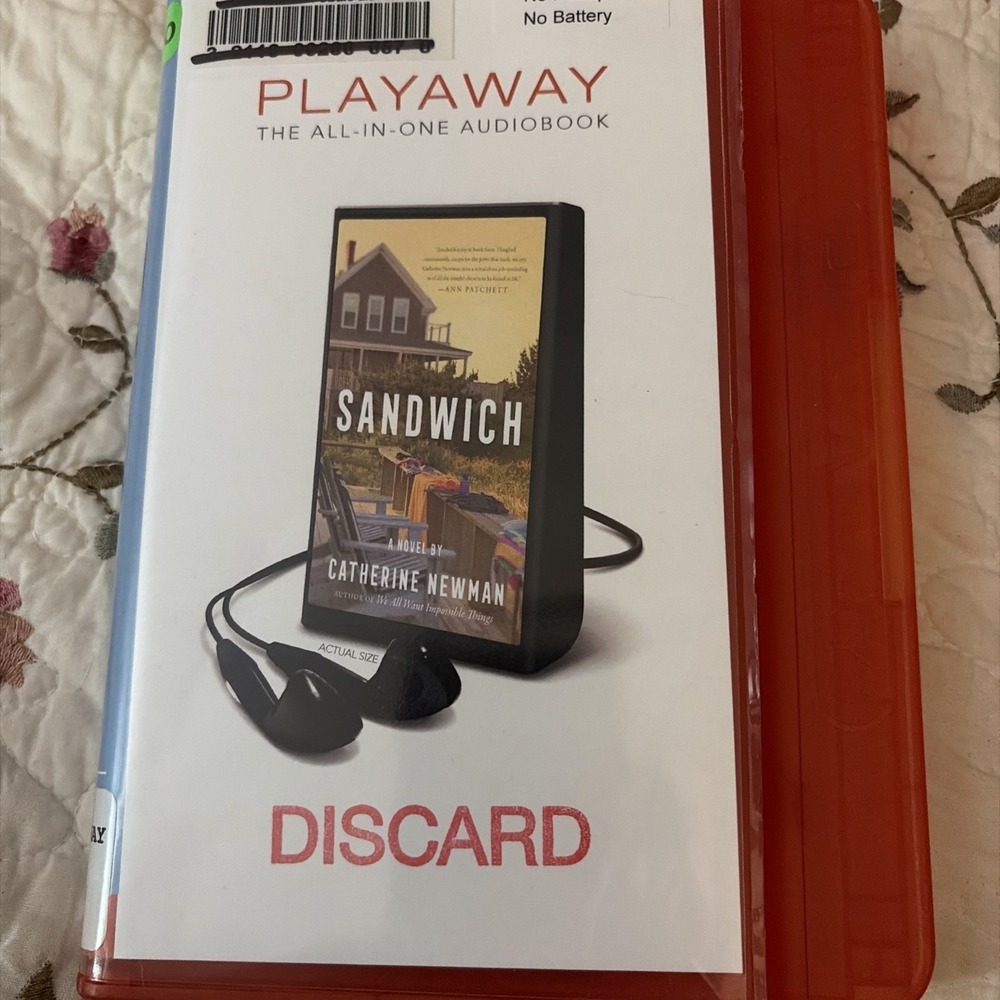 Playaway Audiobook Audio Book Ex Library - Sandwich By Catherine Newman